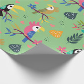 Toucans & Parrotts Geschenkpapier (Ecke)