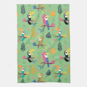 Toucans & Parrotts Geschirrtuch (Vertikal)