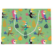 Toucans & Parrotts Große Geschenktüte (Vorderseite)