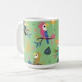 Toucans & Parrotts Kaffeetasse (Vorderseite Links)