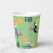 Toucans & Parrotts Pappbecher (Rechts)