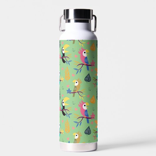 Toucans & Parrotts Trinkflasche (Vorne)