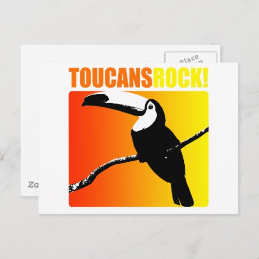 Toucans Rock! Postkarte (Vorne/Hinten)