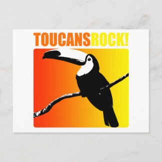 Toucans Rock! Postkarte