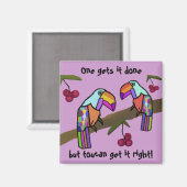 Toucans Teamwork Magnet (Vorderseite/Rückseite)