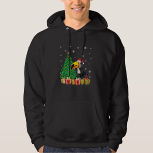 Toucans Xmas Tree Lighting Weihnachtsmannmütze Tou Hoodie