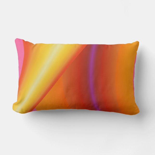 Touch 2 Kunst und Fraktal Lendenkissen (Vorderseite)