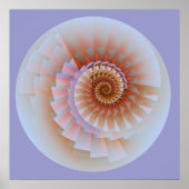 Touch Abstraktes Fraktal Kunst Poster (Vorne)