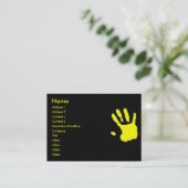 Touch Business Card Visitenkarte (Stehend Vorderseite)