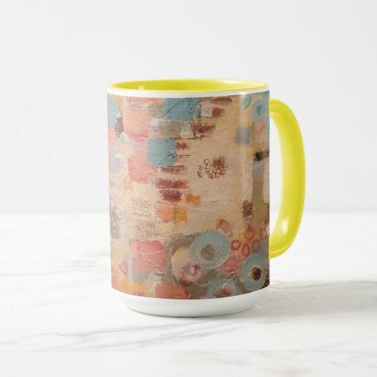 Touch der Blue Abstract Design Tasse (VorderseiteRechts)