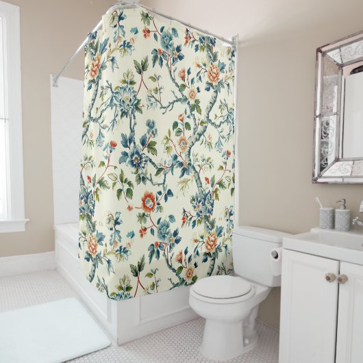 Touch der Blumenmuster dekorativ auffallend Duschvorhang (Beispiel)