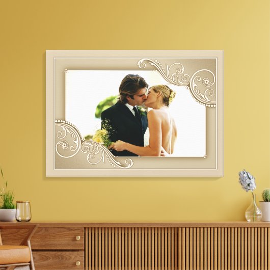 Touch der Elegance Leinwanddruck (Insitu (Wohnzimmer))