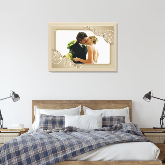 Touch der Elegance Leinwanddruck (Insitu (Schlafzimmer))