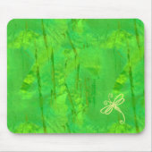 Touch der grünen Libelle Mousepad (Vorne)