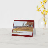 Touch der Herbstkarte (innen leer) Karte (Gelbe Blume)