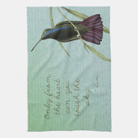 Touch der Himmel-Kolibri Handtuch (Vertikal)