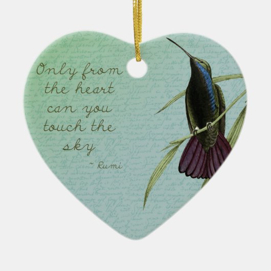 Touch der Himmel-Kolibri Keramikornament (Vorne)
