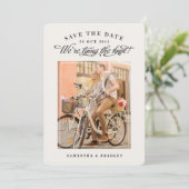 Touch der Klasse Foto Save the Date Karte (Stehend Vorderseite)