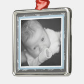 Touch der Klassen-Blau-Verzierung Ornament Aus Metall (Links)