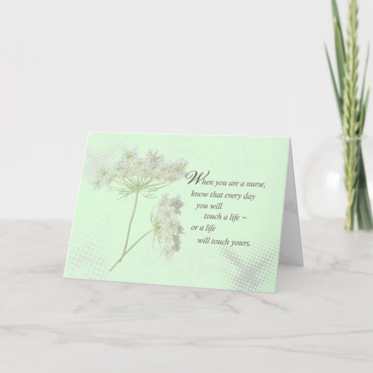 Touch der Krankenschwester Tagesein das Leben Karte (Vorderseite)