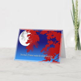 Touch der Natururlaubskarte Feiertagskarte