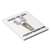 Touch der Romantik: Ein Friedlicher Valentinstag Notizblock (angewinkelt)