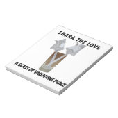 Touch der Romantik: Ein Friedlicher Valentinstag Notizblock (Rotiert)