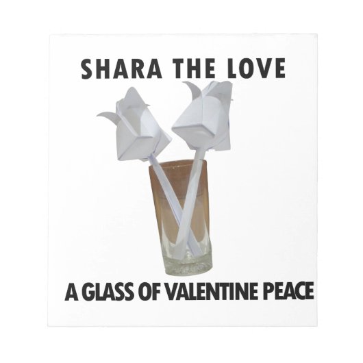 Touch der Romantik: Ein Friedlicher Valentinstag Notizblock (Vorderseite)