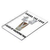 Touch der Romantik: Ein Friedlicher Valentinstag Notizblock (Linke Seite)