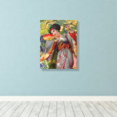 Touch der Schmetterlinge Leinwanddruck (Insitu (Holzboden))