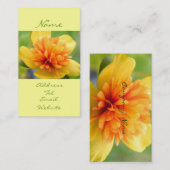 Touch der Wärme Visitenkarte (Vorne/Hinten)