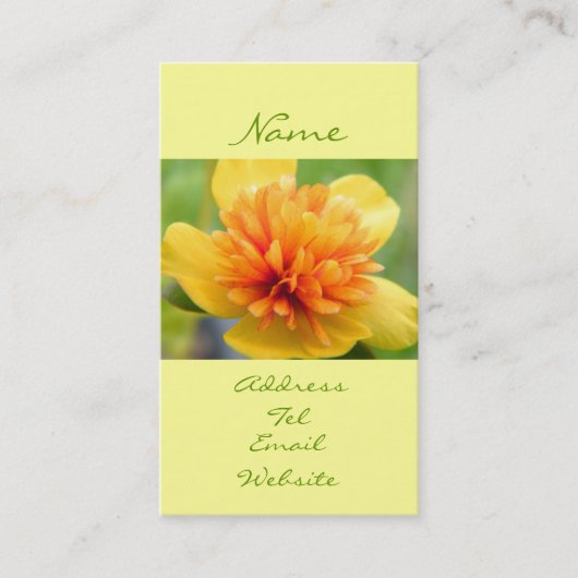 Touch der Wärme Visitenkarte (Vorderseite)