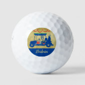 Touch der Weihnachtsgolfkartonbezeichnung Golfball (Vorderseite)