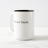 Touch der Zwei-Tonen-Kaffee-Tasse nicht Zweifarbige Tasse (Vorderseite Links)