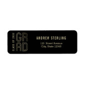 Touch des Abschluss-Adressetiketts (Vorne)