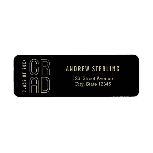 Touch des Abschluss-Adressetiketts (Vorne)