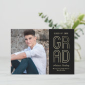 Touch des Abschlusses der Klasse Einladung (Stehend Vorderseite)