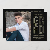 Touch des Abschlusses der Klasse Einladung (Vorne/Hinten)