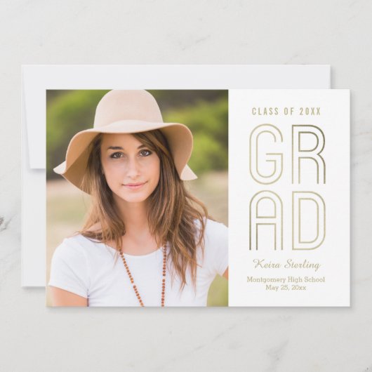 Touch des Abschlusses der Klasse Einladung (Vorderseite)