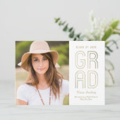 Touch des Abschlusses der Klasse Einladung (Stehend Vorderseite)