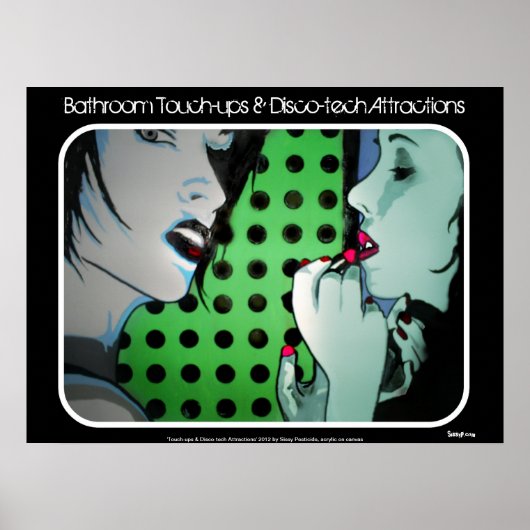 'Touch des Bades & Disco-Tech Attraktionen' Post Poster (Vorne)