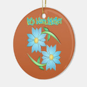 Touch des Frühjahrs Keramik Ornament (Links)