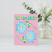 Touch des Frühjahrs Postkarte (Stehend Vorderseite)