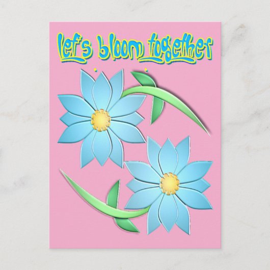 Touch des Frühjahrs Postkarte (Vorderseite)