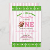 Touch des Fußballs erste Geburtstag Einladung (Vorne/Hinten)