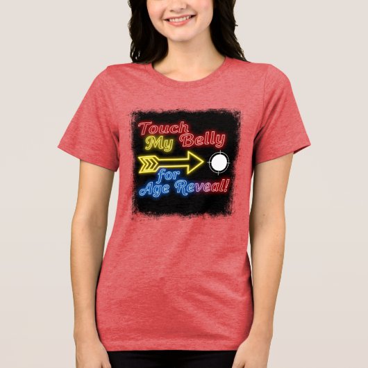 Touch des Geschlechts mein Bauchzeichen Tri-Blend Shirt (Vorderseite)