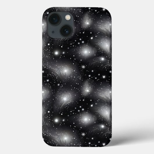 Touch des Glamours mit einem Silberfunkel Case-Mate iPhone Hülle (Rückseite)