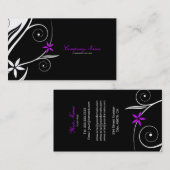 Touch des rosa Visitenkartenmusters Visitenkarte (Vorne/Hinten)