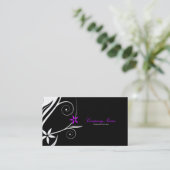 Touch des rosa Visitenkartenmusters Visitenkarte (Stehend Vorderseite)