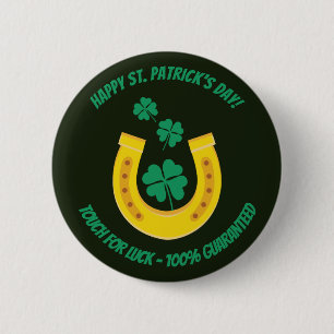 Touch des Saint Patrick's Day für viel Glück Button